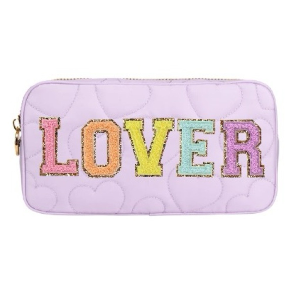 Stoney Clover Lane Puffy Heart XOXO, LOVER Small Pouch